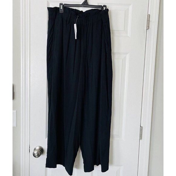 NWT J. Crew x Point Sur High Rise Black Pants size 16T. Gauzey, Lightweight, - Picture 1 of 3